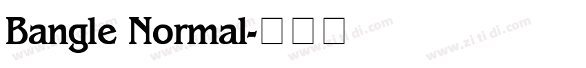 Bangle Normal字体转换